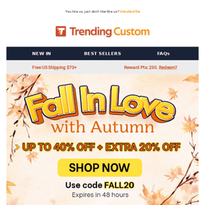 Have you seen our Fall favorites, Trending Custom?
