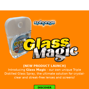 Introducing GLASS MAGIC ✨NEW PRODUCT from SPh2ONGE