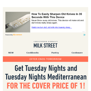 Limited Time! 2 for 1 Deal on Tuesday Nights Mediterranean & Tuesday Nights