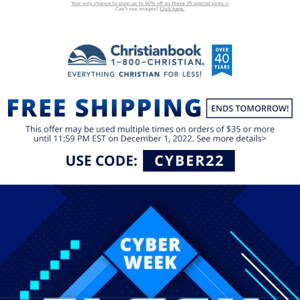 1-Day ONLY Cyber Deals~ While Supplies Last + Free Shipping