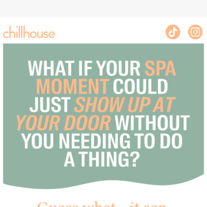 Re: your spa moment is here