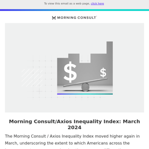 Morning Consult/Axios Inequality Index: March 2024