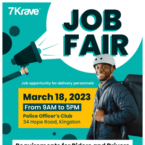 7Krave Job Fair: Opportunity to Earn 🤩