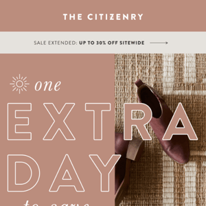 One Extra Day: 30% off