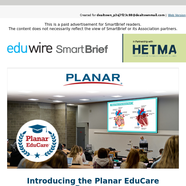 Introducing the Planar EduCare Program