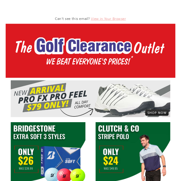 🧨 GCO Top 6 Deals + Extra 20% OFF Skechers Golf Shoes