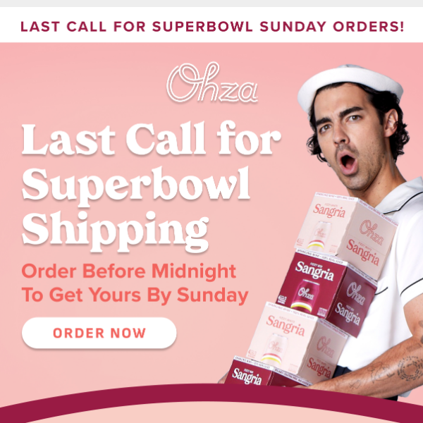 Superbowl Shipping Last Call 📣