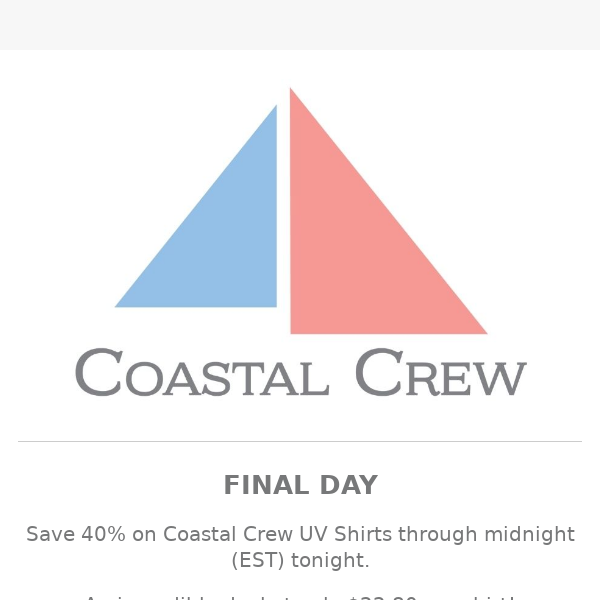 FINAL DAY: 40% OFF UV Shirts
