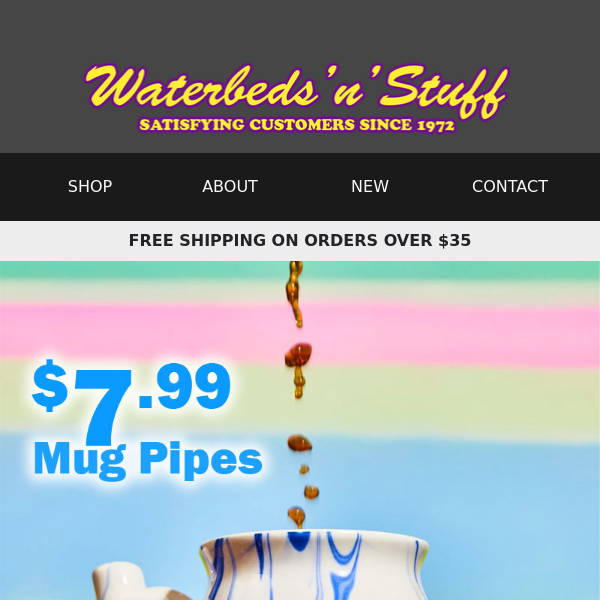 $7.99 Mug Pipes - On Sale Now!