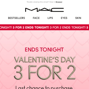 ENDS TONIGHT! 🚨 Up to 33% OFF M.A.C!