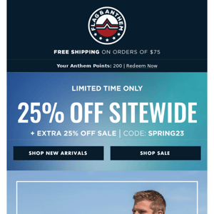 Spring Sitewide: 25% OFF EVERYTHING