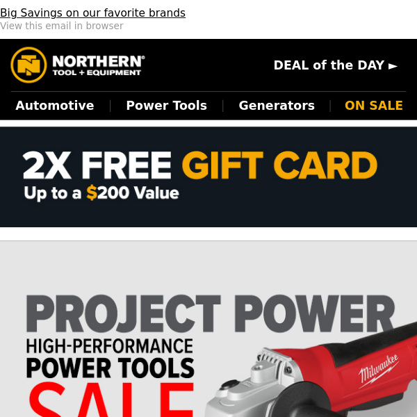 Top Power Tool Brands On Sale + FREE Gift Inside