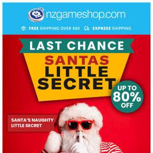 🎅 Santa's Little Secret Sale ENDS TOMORROW!