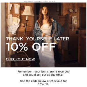 Glassons, take 10% off from us