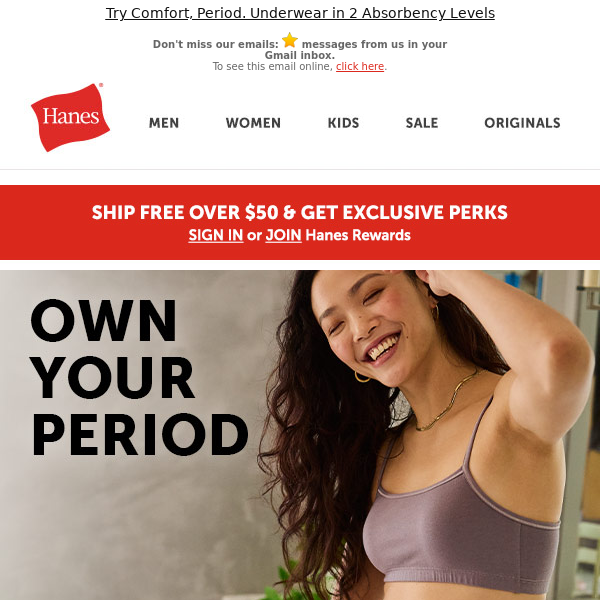 Hanes - Latest Emails, Sales & Deals