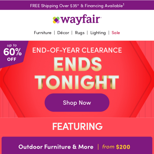 FWD: 🔔 ENDS TONIGHT: UP TO 60% OFF deals 🔔
