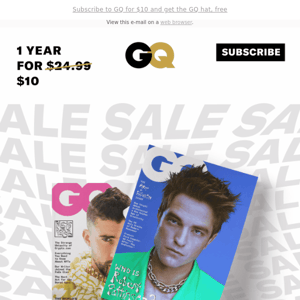 Today only! GQ is yours for $10