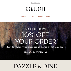Z Shopper, Take 10% Off Your Purchase