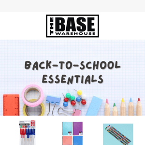 Get Ready for School with The Base Warehouse's Essential Supplies 🎒✏️📚