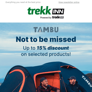 🚨⛺ Discounts at Tambu. Are you going to miss it? 