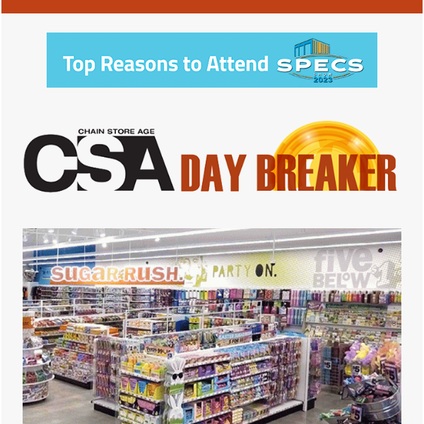 DayBreaker: Dollar General, Five Big in big expansion; Rite Aid, REI exec moves; data breaches jump