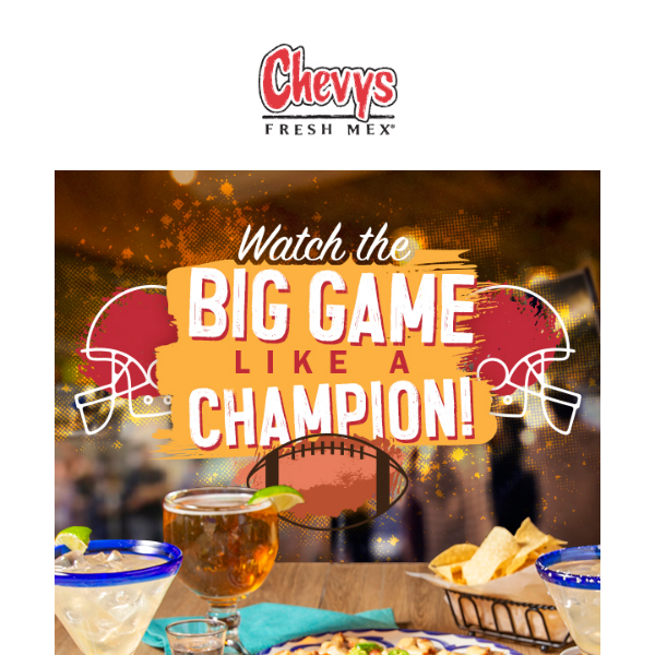 Watch the Big Game with Us + Happy Hour!🏈