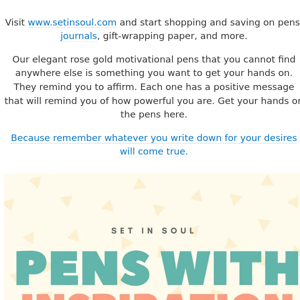 a pen and your thoughts