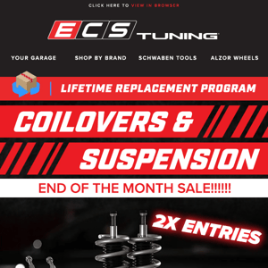 End of Month Coilover Flash Sale - Starting at $475.99!