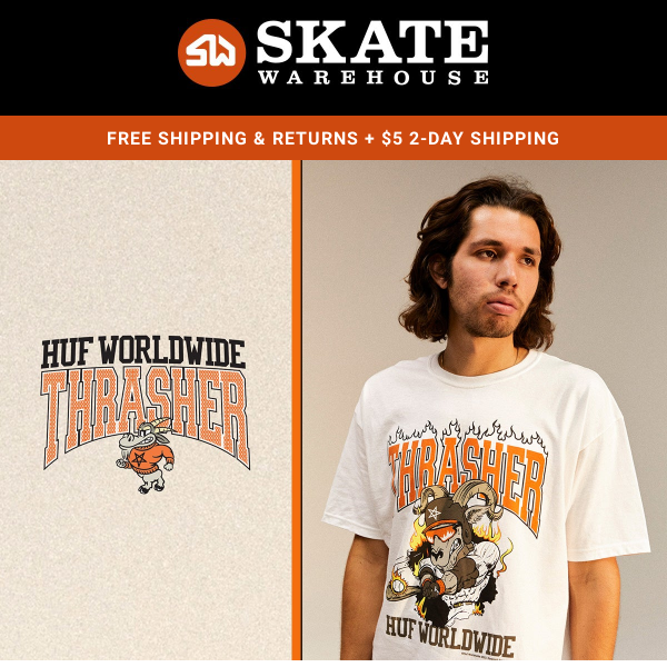 HUF x Thrasher: Two GOATS Come Together - Skate Warehouse