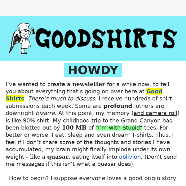A Brief History of Good Shirts