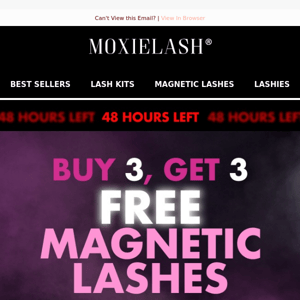 🚨48 Hours Left: Buy 3, Get 3 FREE on Mag Lashes!