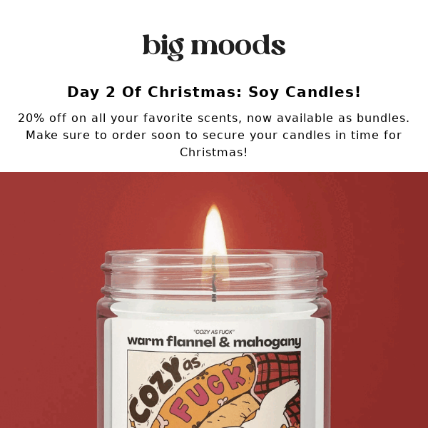 Today's Feature: 20% OFF Soy Candles!