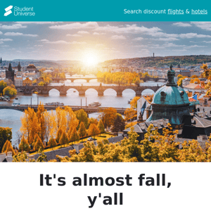 Book now and save on fall travel