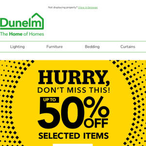 🎉 Up to 50% Off on Hosting Essentials at Dunelm - Don't Miss Out!