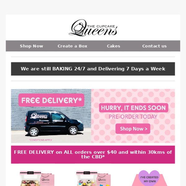 😍 FREE Delivery ends soon + Valentine's Day is coming 😍