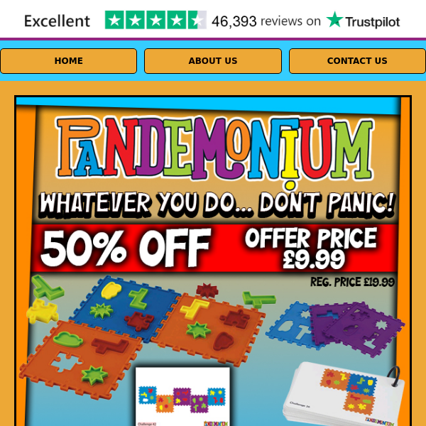 LAST CHANCE! Whatever You Do... Don't Panic! 50% OFF!!