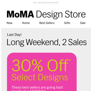 Hurry, 30% Off Ends Today!