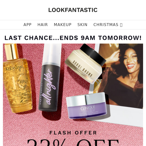 LAST CHANCE: 22% Off Clinique, Bobbi Brown & More!