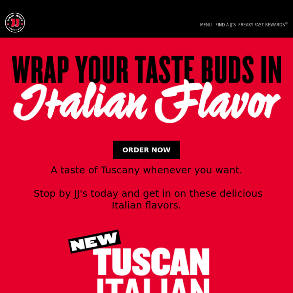It's Tuscan Italian Wrap o'clock 🇮🇹