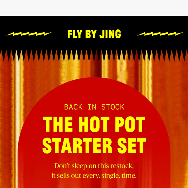 Fly by Jing The Hot Pot Starter Set - Red
