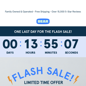 Last Chance for the Flash Sale! ⚡