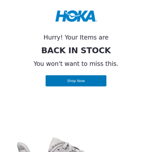 Sold-out HOKA gear is back!