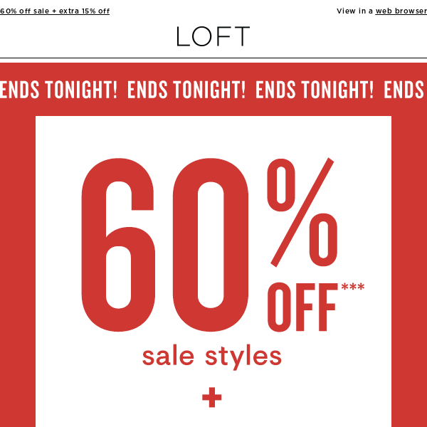 These sales end…TONIGHT!!!