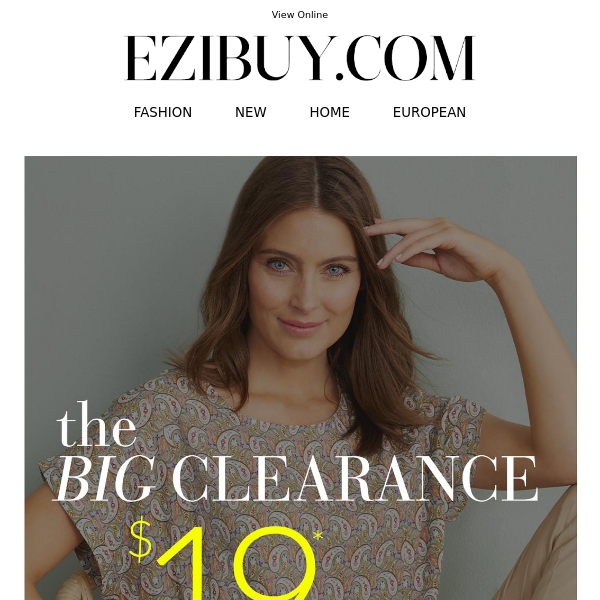 VIP Access Granted: $19* (New) Clearance Styles