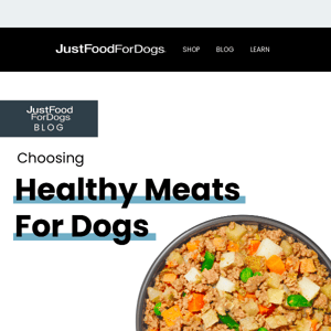 Healthy Meats, Happy Pups 🐶🍗🥩🐟
