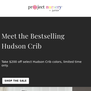 $200 Off the Bestselling Hudson Crib ⭐