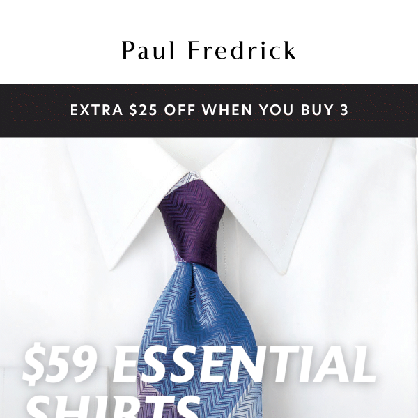 Essential shirts on sale