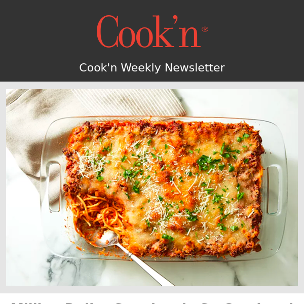Cook'n Weekly Newsletter with 5-Day Meal Plan