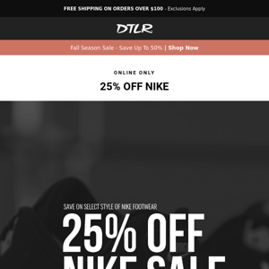 25% Off Nike 🚨 Code 25OFF