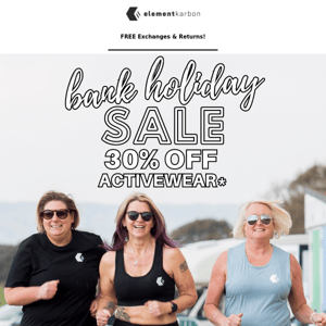 BANK HOLIDAY SALE - 30% Off Sitewide!